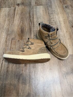 Women’s Casual Suede Hey dude Boot - Tan 5